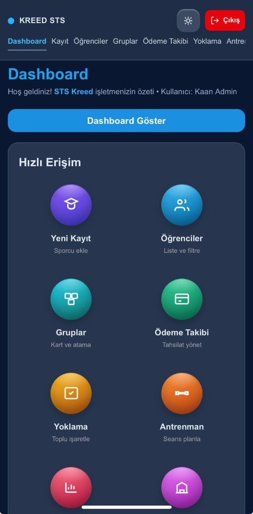 dashboard screenshot