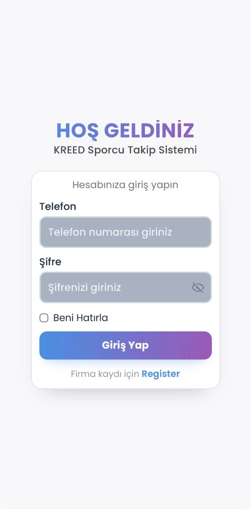 login screenshot